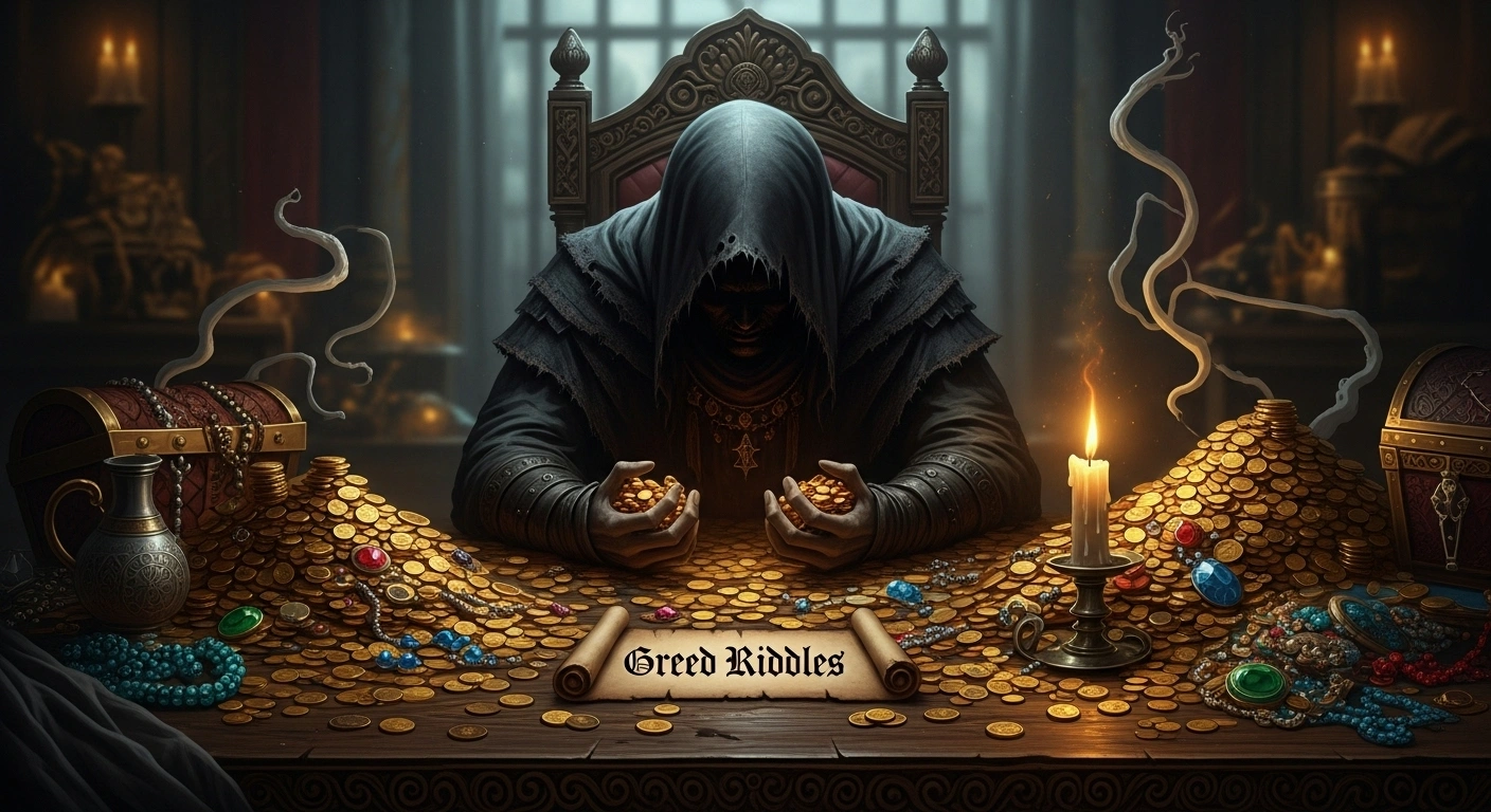 Dark and Mysterious Greed Riddles