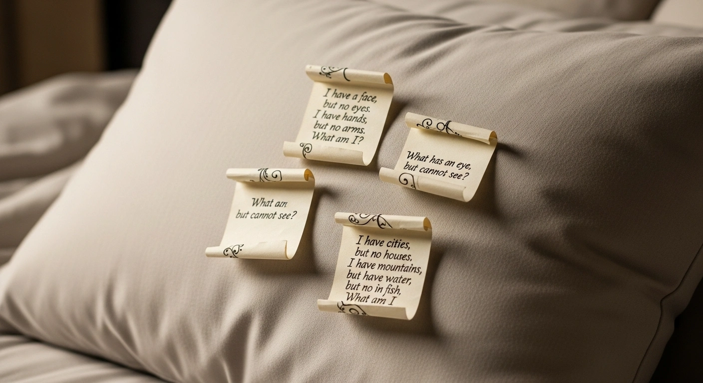 Romantic and Cozy Pillow Riddles