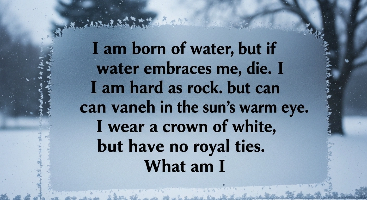 Brainy Cool and Fun Riddles About Ice