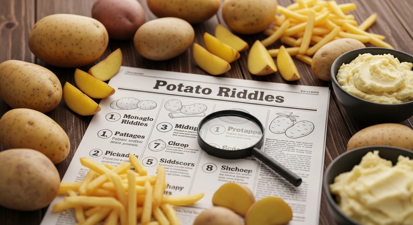 Potato Size Riddler 370+ Best Potato Riddles with Answers Funny & Clever Food Riddles ...