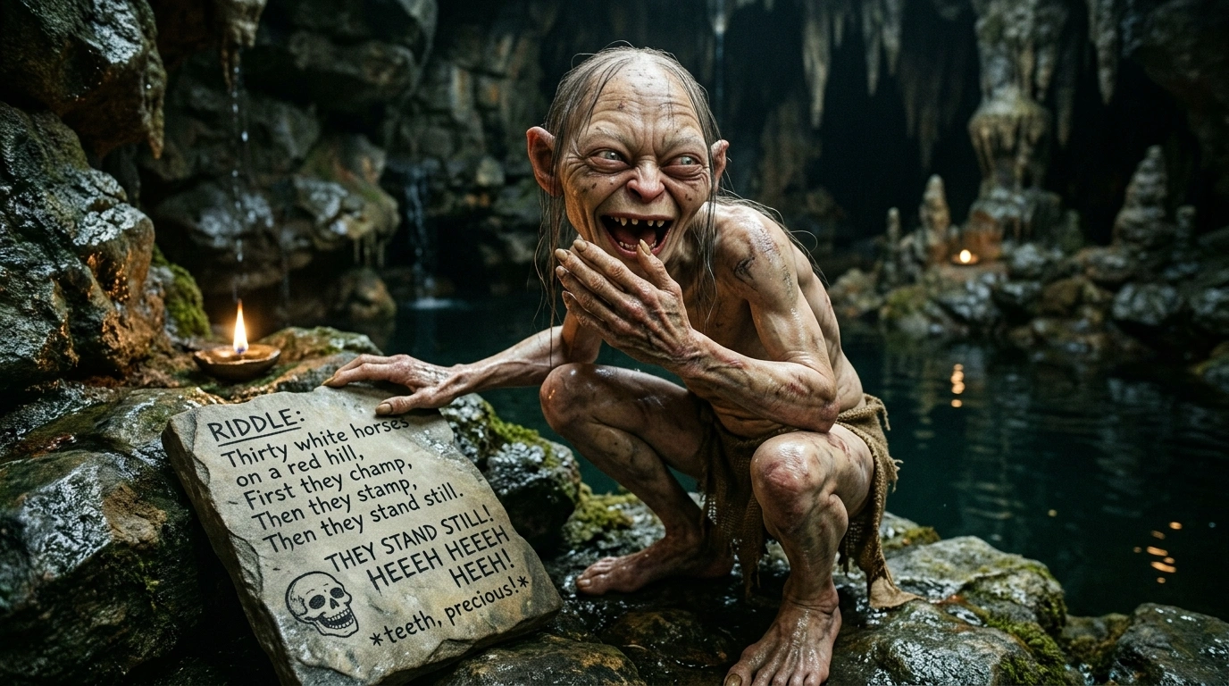Bilbo and Gollum Riddles Scene