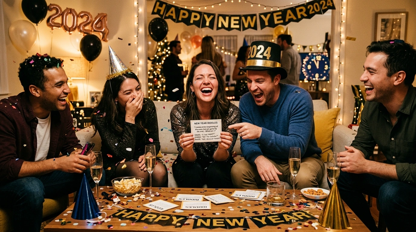 New Year Riddles for Kids with Answers